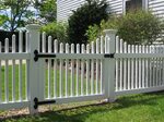 White Picket Fence Gate - Outdoor Decorations : White Picket