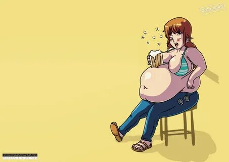 Nami and her beer belly - xmasterdavid