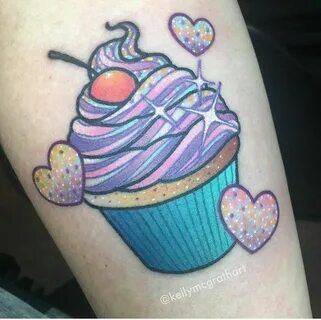 Cupcake - Kelly Mcgrath Cupcake tattoo designs, Cupcake tatt