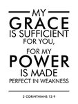 Bible Verse Print Wall Art Quotes Your Grace Is Sufficient 2