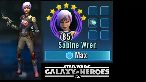 SWGOH - A look at Sabine Wren - Gear 11, 7 Star in action - 