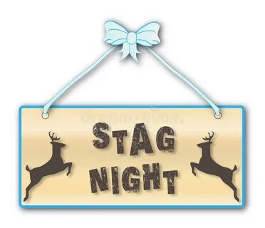 Stag Night stock vector. Illustration of stags, sign - 11427