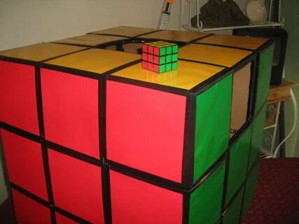 How to Make a Rubiks Cube Costume. halloween Diy halloween c