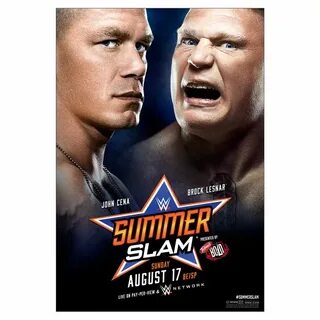 WWE Summerslam 2014 Event Poster Summerslam, Wwe summerslam,