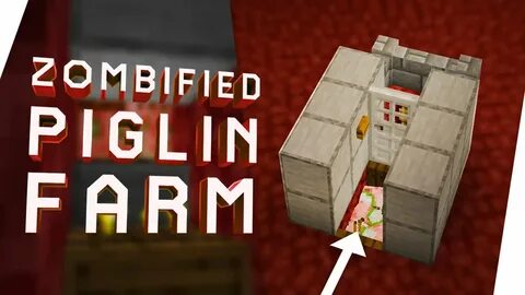 Cara Membuat Simple Zombified Piglin Farm - Minecraft Tutori