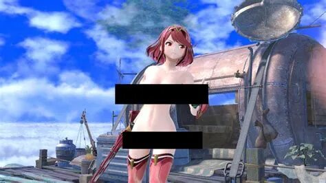 Super Smash Bros Ultimate Pyra Nude Mod Elevates The Sexines