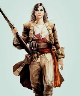 Mary Read/James Kidd Pirate woman, Assassins creed black fla
