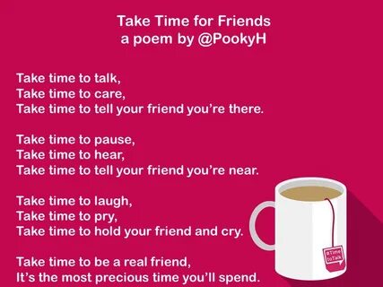 Take Time for Friends Pooky's Poems