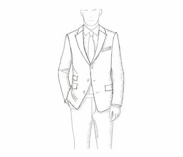 Men's Business Suits - Sketch Transparent PNG Download #2751