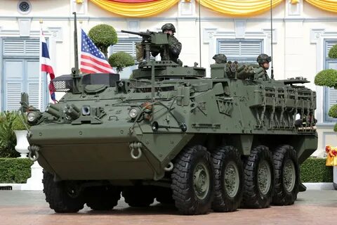Army receives US Strykers