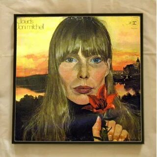 Framed Vintage Record Album Cover - Clouds - Joni Mitchell 0