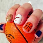 Cavs nail art. Cleveland Cavaliers manicure. Playoffs. Let's