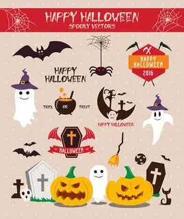 Happy Halloween Spooky Vectors