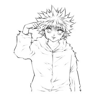 Coloring pages Hunter x Hunter. Print in A4 format WONDER DA