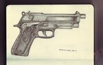 Gun Drawings: Beretta Model 981-S I don't like guns, but I. 