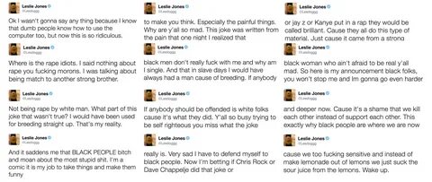 Leslie Jones' Tweets in Response to Slavery Dating Joke Lesl