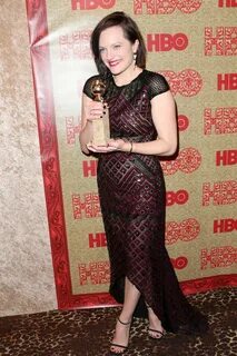 ELISABETH MOSS at HBO Golden Globe After Party - HawtCelebs