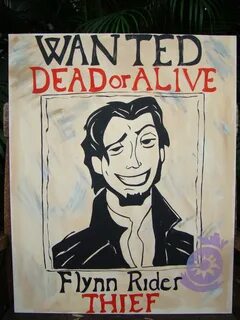Flynn Rider Wanted Poster from Rapunzel's by BlueGardenias P