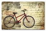 Josep Férriz Artworks: Vintage Red Bike Dibujo bici, Cuadros