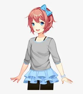 Edited Mediasayori Alternate Outfit - Dank Sayori PNG Image 