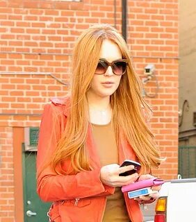 Lindsay Lohan Red Hair Color 2012