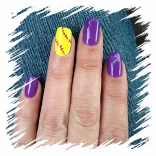 Pin by Lisa Odiorne on Hair & Nails Softball nails, Basketba