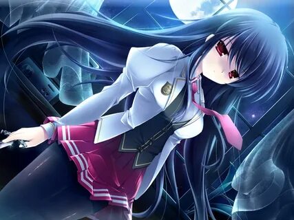 Wallpaper : ilustrasi, gadis anime, seragam sekolah, screens