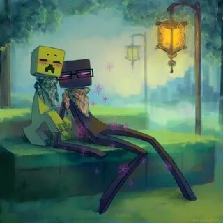 Forbidden Love. This is adorable. Minecraft anime, Creeper m