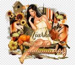 Gadis Pin-up Poster Sampul album Thanksgiving Day, autunm, a