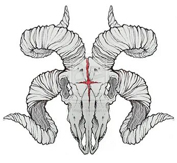 tattoo sketches tumblr - Google Търсене Goat skull, Skull sk