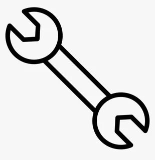 Double Wrench Outline Comments - Wrench Outline Png, Transpa