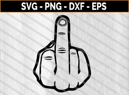 Middle Finger Svg Cut - Layered SVG Cut File