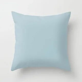 Soft Chalky #Pastel #Blue Solid Color Throw #Pillow Blue thr