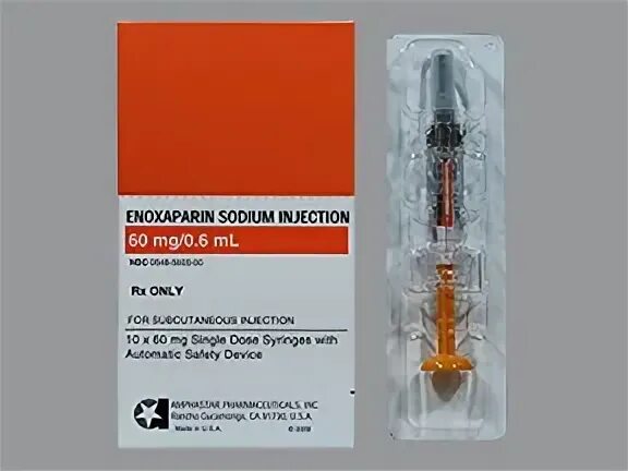 Enoxaparin 60 Mg/0.6 Ml Syr - Colorless Syringe Amphastar Ph