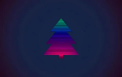 Обои елка, новый год, рождество, спектр, минимализм, new yea