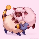 Wooloo and Mareep - Pokémon Fan Art by Audrey VandermeulenMa