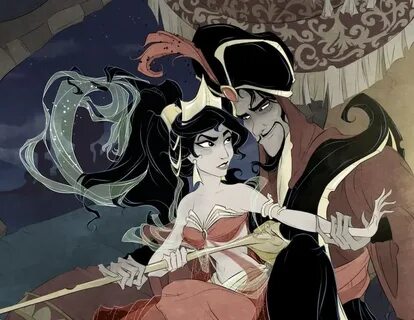 Jafar / Jasmine / Principessa / Schiavo / Fan Art / Stampa /