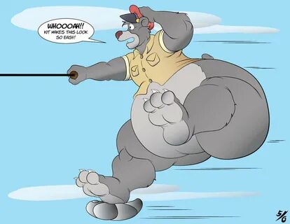 Baloo Tries to Sky Surf by 50percentgrey on DeviantArt