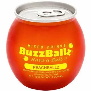 Buzzballz Peachballz, 200ML BeerCastleNY