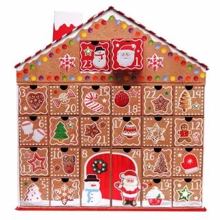 With Pull Out Date Holding Boxes Gingerbread House 3D Large 