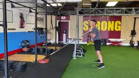 Landmine Squat to Press - YouTube