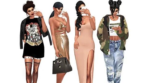 THE SIMS 4 INSTAGRAM BADDIE LOOKBOOK + ALL CC LINKS!