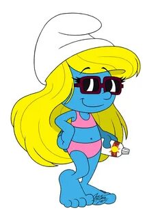 Brainy Smurf girl drawing free image download