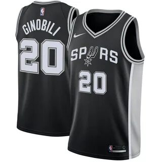 Manu Ginobili San Antonio Spurs Nike Swingman Jersey Black -