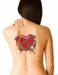 70 Super Cool Heart Tattoo On Back - Tattoo Designs - Tattoo