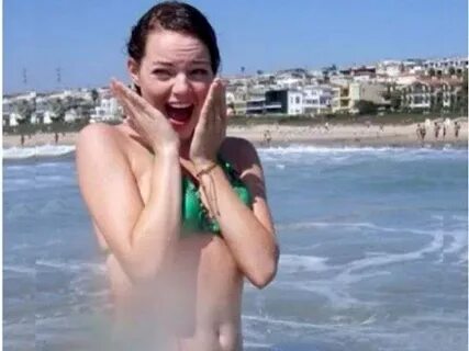 Emma Stone Caught In Bikini By The Paparazzi - YouTube