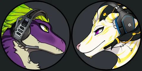 Discord Icon Commission 13 and 14 by VexVyrus -- Fur Affinit