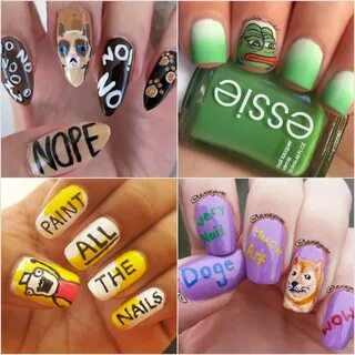 Meme Nail Art Ideas POPSUGAR Beauty