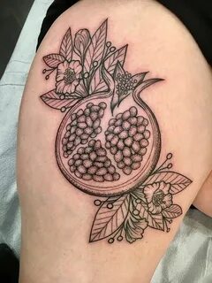 Art Freek Tattoo - Pomegranate Pomegranate tattoo, Tattoos, 