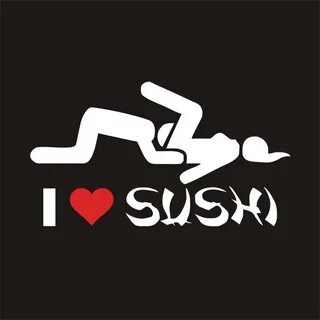 Наклейки для автомобиля I love Sushi наклейки на окна задний